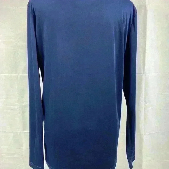 MIER Men's Quick Dry Long Sleeve T-Shirt  Blue Size Small - Picture 2 of 3